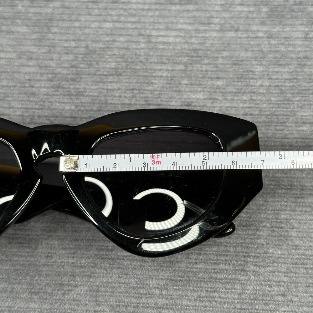 Grey Ant Above Average Black Cat Eye Sunglasses Carl Zeiss Optics Italy